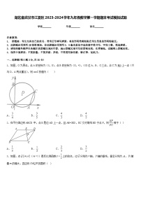 湖北省武汉市江夏区2023-2024学年九年级数学第一学期期末考试模拟试题含答案