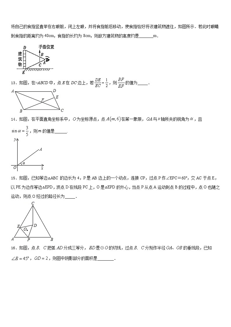 湖北省老河口市2023-2024学年九年级数学第一学期期末质量跟踪监视试题含答案第3页