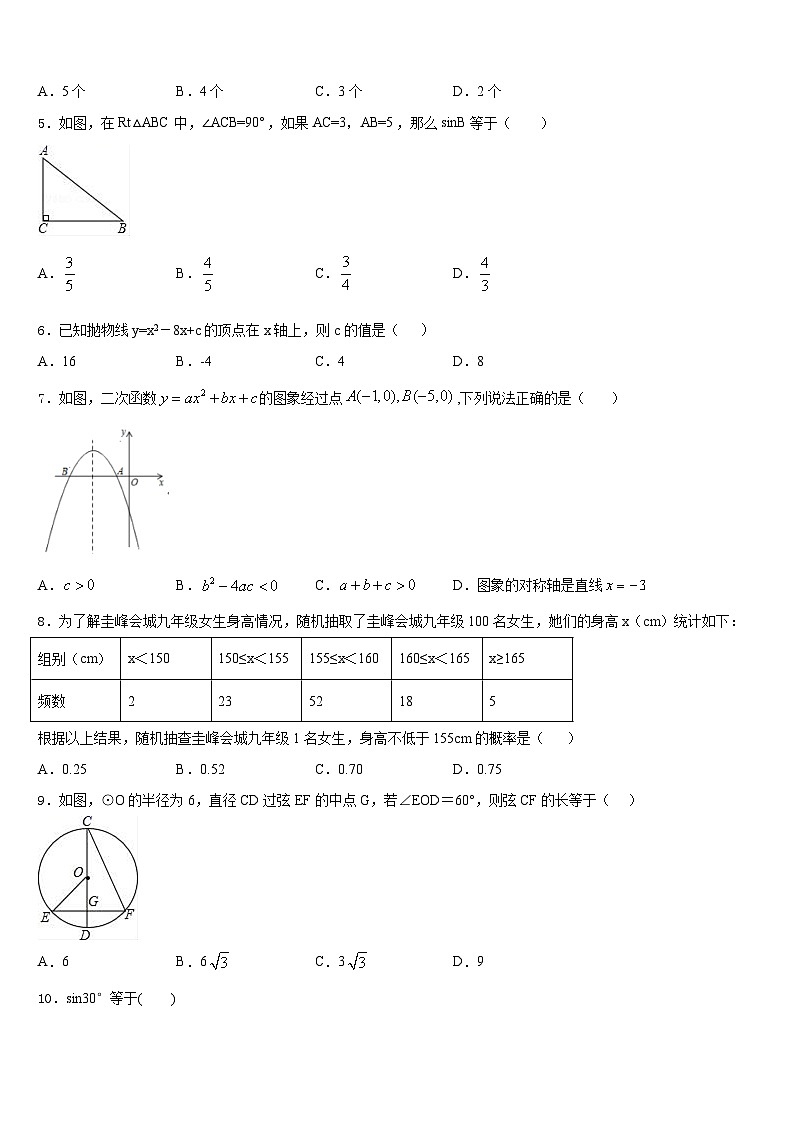 湖南常德芷兰实验学校2023-2024学年数学九上期末调研模拟试题含答案第2页