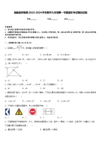 湖南省祁阳县2023-2024学年数学九年级第一学期期末考试模拟试题含答案