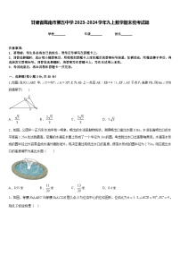 甘肃省陇南市第五中学2023-2024学年九上数学期末统考试题含答案