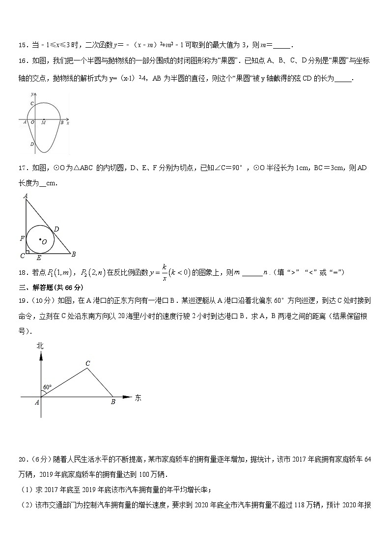 湖南省长沙市芙蓉区长郡芙蓉中学2023-2024学年数学九上期末考试试题含答案第3页