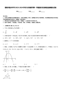 濮阳市重点中学2023-2024学年九年级数学第一学期期末质量跟踪监视模拟试题含答案