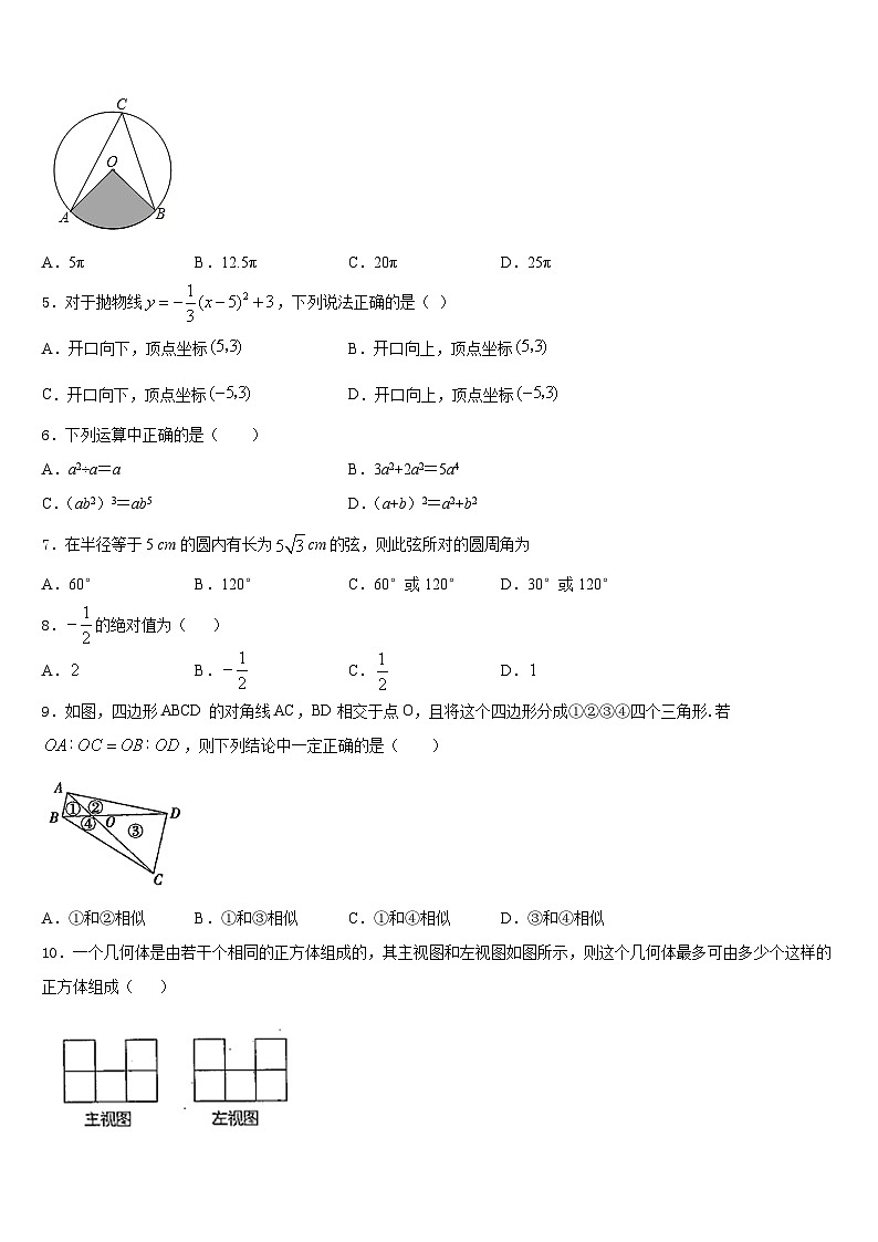 福建福州市台江区华伦中学2023-2024学年九年级数学第一学期期末学业质量监测模拟试题含答案第2页
