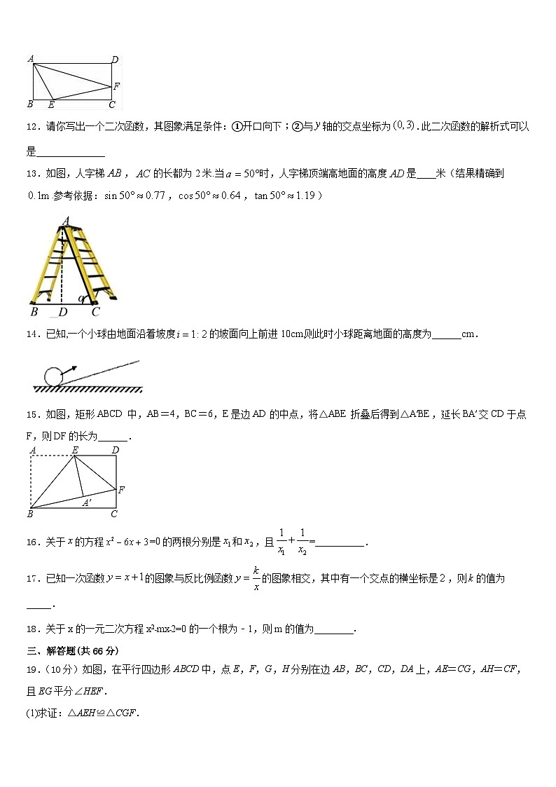 福建省晋江市永春县2023-2024学年九上数学期末经典模拟试题含答案03