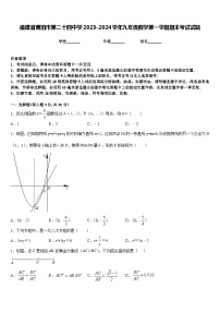 福建省莆田市第二十四中学2023-2024学年九年级数学第一学期期末考试试题含答案