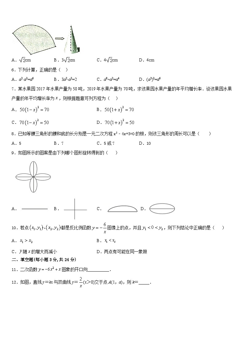 莱芜市重点中学2023-2024学年数学九年级第一学期期末复习检测试题含答案第2页