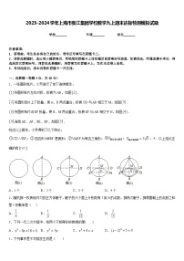 2023-2024学年上海市张江集团学校数学九上期末达标检测模拟试题含答案