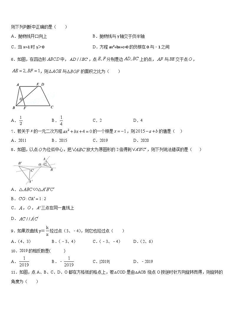 2023-2024学年上海市长宁区西延安中学数学九上期末调研试题含答案02