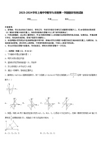 2023-2024学年上海中学数学九年级第一学期期末检测试题含答案