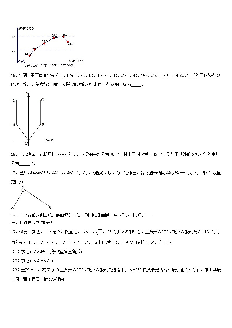2023-2024学年云南省红河州名校九上数学期末考试试题含答案第3页