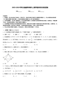 2023-2024学年云南省师宗县九上数学期末综合测试试题含答案