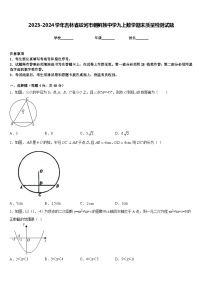 2023-2024学年吉林省蛟河市朝鲜族中学九上数学期末质量检测试题含答案