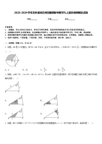 2023-2024学年吉林省延边州安图县联考数学九上期末调研模拟试题含答案