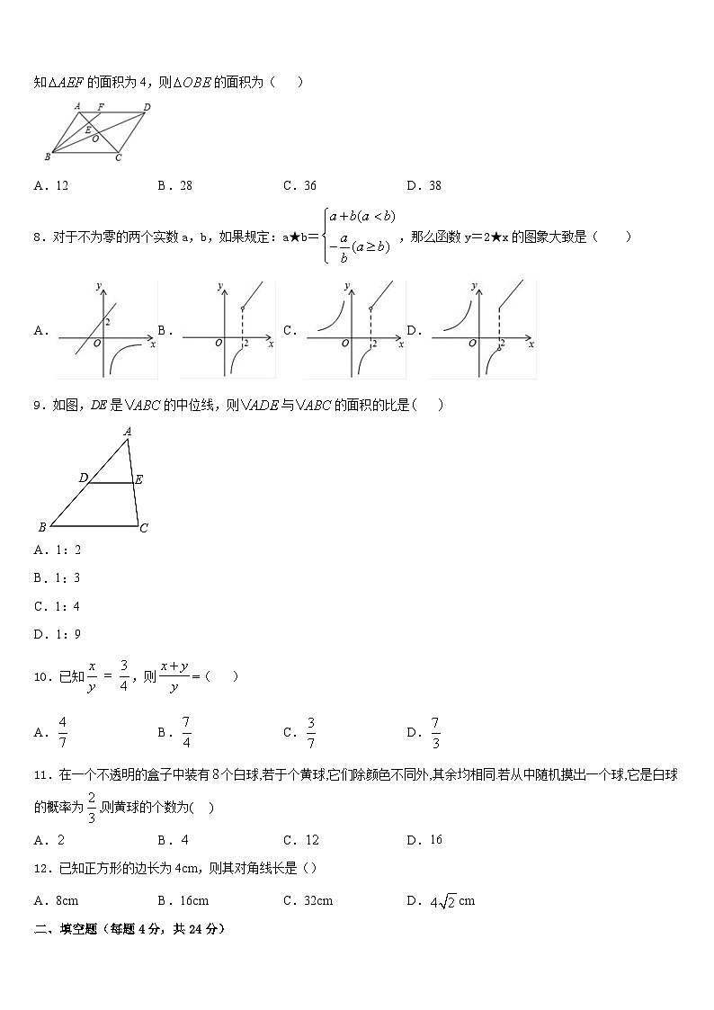 2023-2024学年四川省宁南县数学九年级第一学期期末综合测试模拟试题含答案第2页
