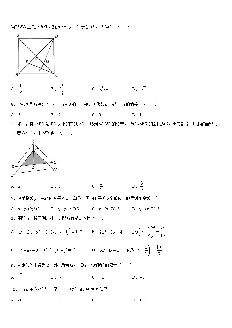 2023-2024学年安徽省合肥市数学九年级第一学期期末联考模拟试题含答案02