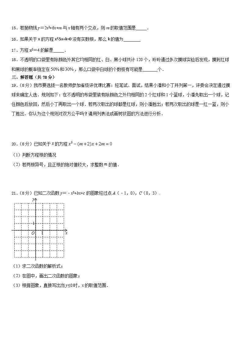 2023-2024学年山东省聊城临清市数学九上期末综合测试试题含答案第3页