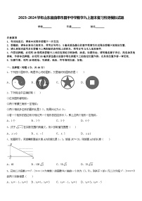 2023-2024学年山东省曲阜市昌平中学数学九上期末复习检测模拟试题含答案