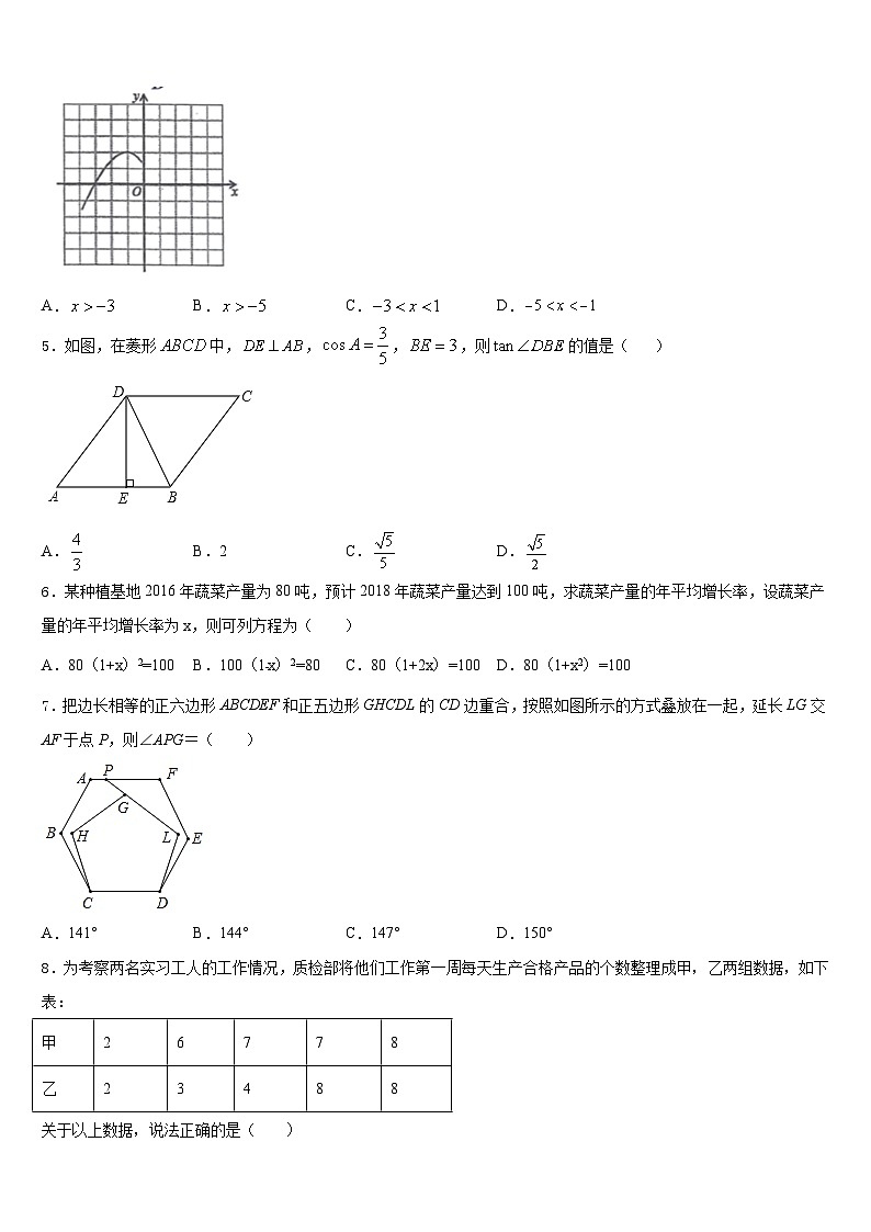 2023-2024学年山东省淄博市临淄区边河乡中学数学九年级第一学期期末质量检测试题含答案第2页
