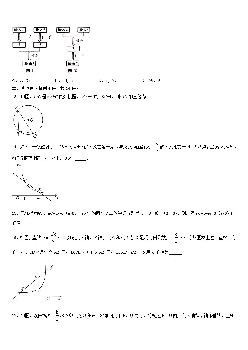 2023-2024学年广东省横沥中学九上数学期末检测试题含答案第3页