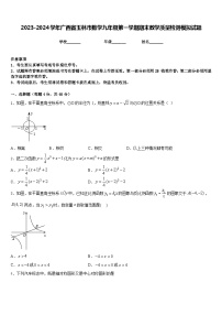 2023-2024学年广西省玉林市数学九年级第一学期期末教学质量检测模拟试题含答案