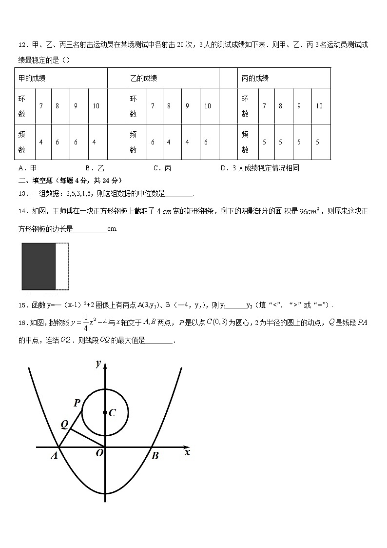 2023-2024学年广西壮族自治区河池市数学九年级第一学期期末质量跟踪监视模拟试题含答案03