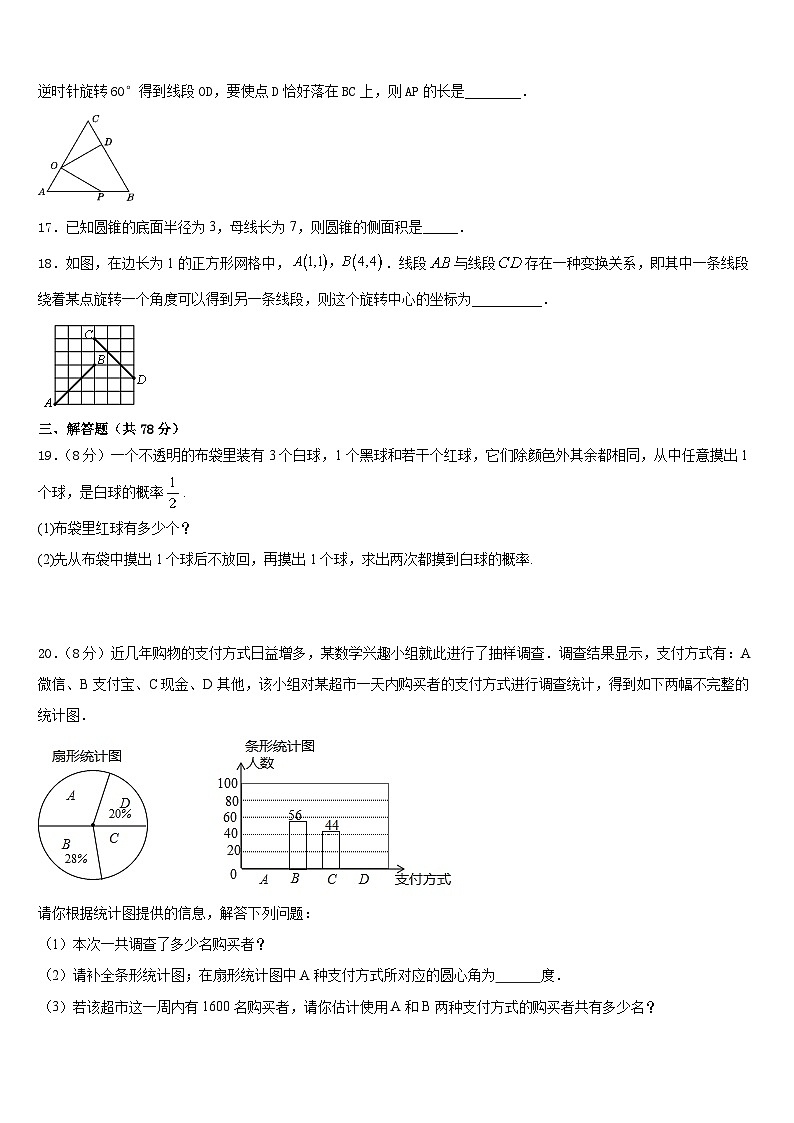 2023-2024学年江苏省东台市实验中学九年级数学第一学期期末调研模拟试题含答案第3页