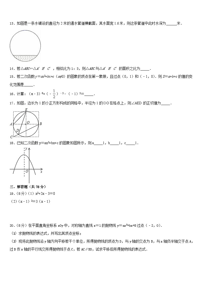 2023-2024学年江苏省宿迁市钟吾国际学校九年级数学第一学期期末经典试题含答案03
