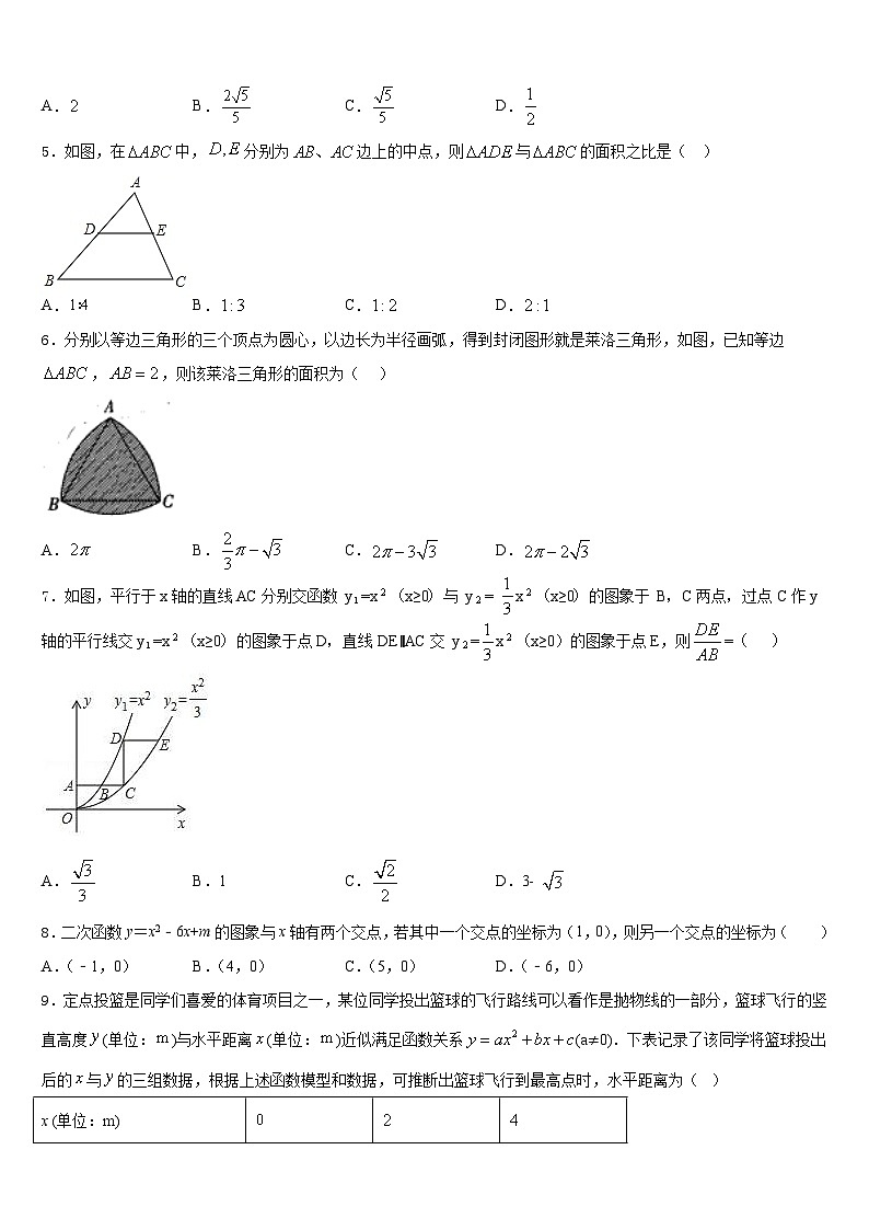 2023-2024学年江苏省淮安市凌桥乡初级中学九年级数学第一学期期末复习检测模拟试题含答案第2页