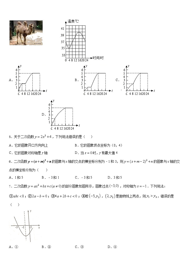 2023-2024学年吉林省重点中学数学九年级第一学期期末学业水平测试试题含答案第2页