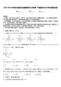 2023-2024学年四川省南充市南部县数学九年级第一学期期末学业水平测试模拟试题含答案