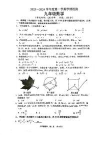 江苏省宿迁市沭阳县2023-2024学年九年级上学期1月期末数学试题