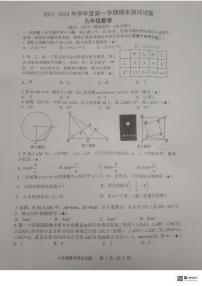 江苏省扬州市宝应县2023-2024学年九年级上学期1月期末数学试题