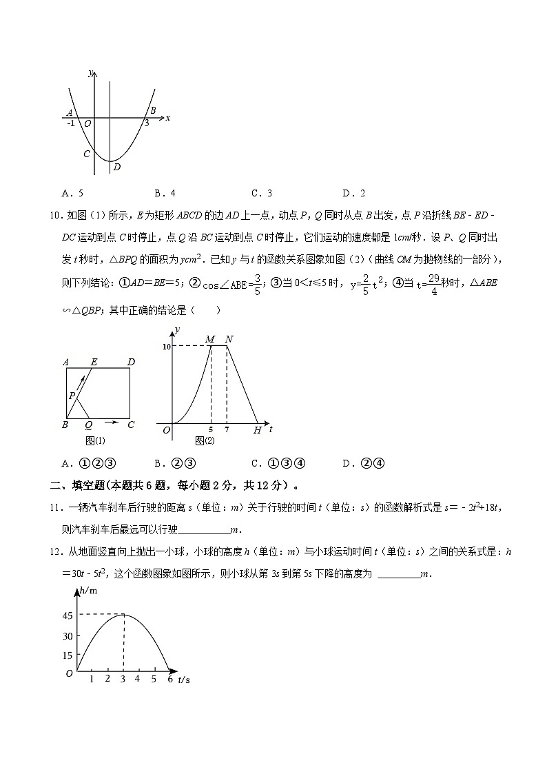专题13 二次函数的应用综合过关检测-备战2024年中考数学一轮复习考点全预测（全国通用）03