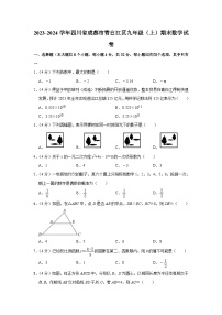 +四川省成都市青白江区2023-2024学年九年级上学期期末数学试卷.