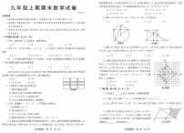 河南省新乡市辉县市2023-2024学年九年级上学期1月期末数学试题