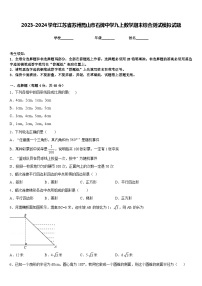 2023-2024学年江苏省苏州昆山市石牌中学九上数学期末综合测试模拟试题含答案