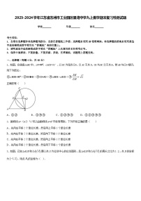 2023-2024学年江苏省苏州市工业园区星湾中学九上数学期末复习检测试题含答案