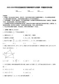 2023-2024学年河北省保定定兴县联考数学九年级第一学期期末统考试题含答案