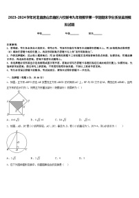 2023-2024学年河北省唐山丰南区六校联考九年级数学第一学期期末学业质量监测模拟试题含答案