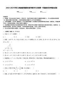 2023-2024学年江西省赣州赣县区联考数学九年级第一学期期末统考模拟试题含答案