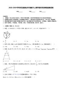 2023-2024学年河北省唐山市丰南区九上数学期末质量跟踪监视试题含答案