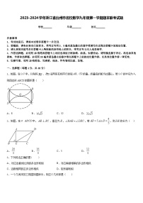 2023-2024学年浙江省台州市名校数学九年级第一学期期末联考试题含答案