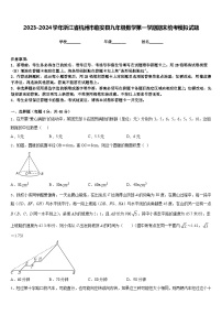 2023-2024学年浙江省杭州市临安县九年级数学第一学期期末统考模拟试题含答案