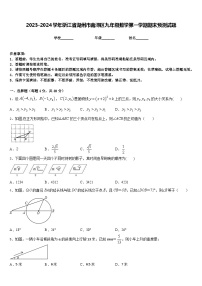 2023-2024学年浙江省湖州市南浔区九年级数学第一学期期末预测试题含答案