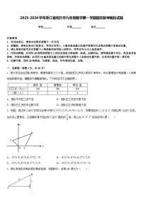 2023-2024学年浙江省绍兴市九年级数学第一学期期末联考模拟试题含答案