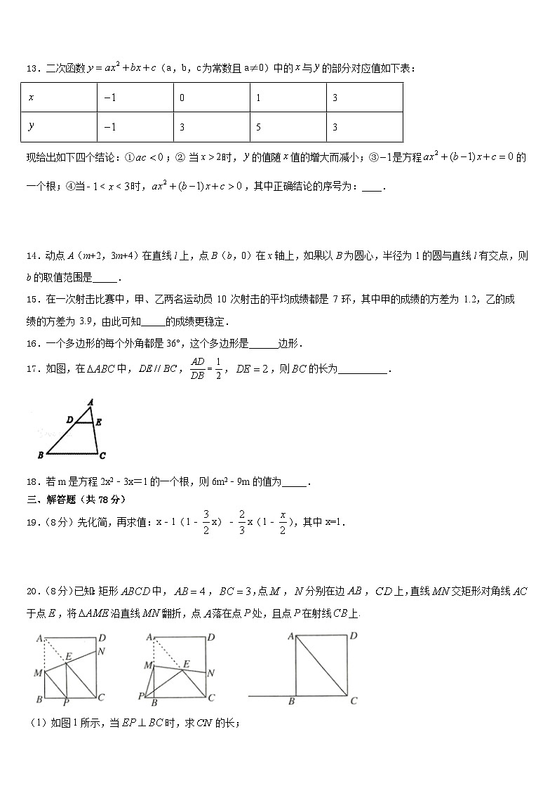 2023-2024学年湖北省黄冈市季黄梅县数学九上期末达标检测模拟试题含答案03