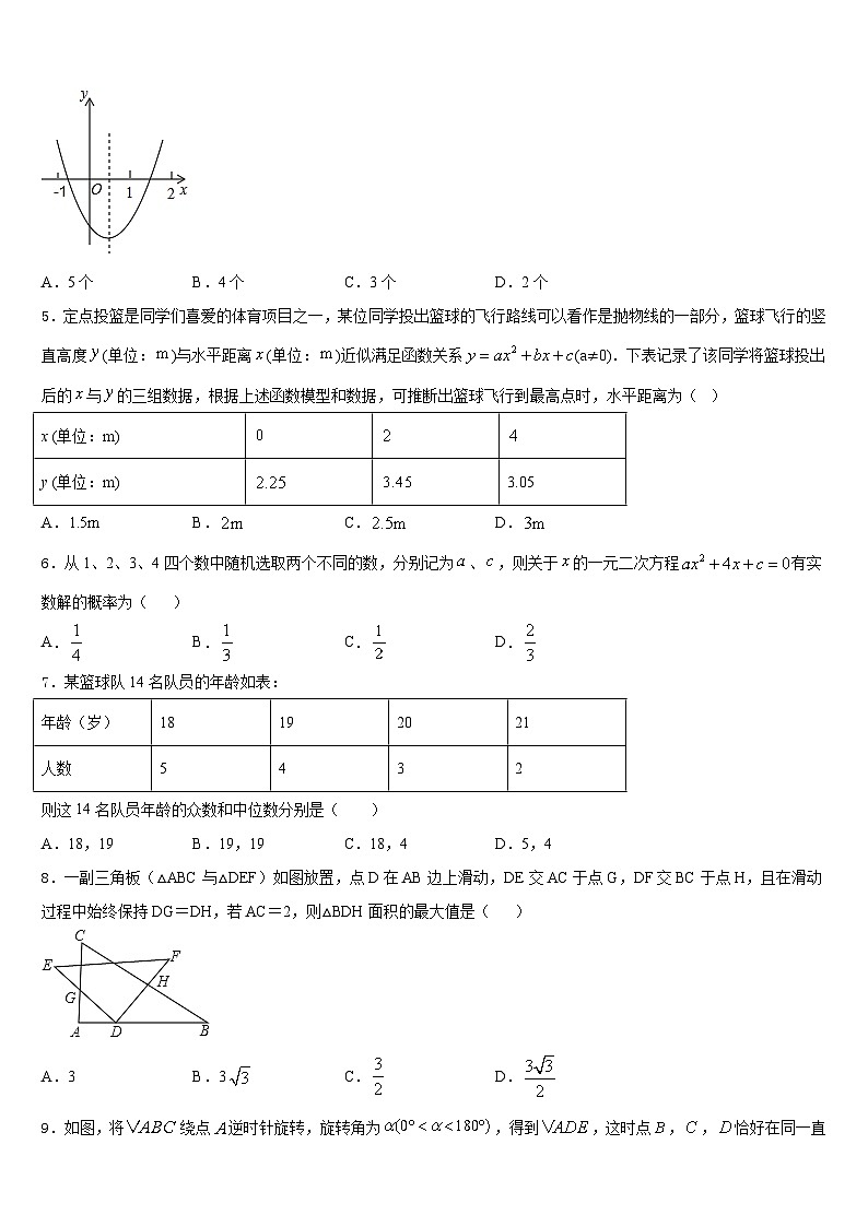 2023-2024学年湖北省荆州市松滋市数学九上期末复习检测模拟试题含答案第2页