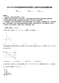 2023-2024学年湖北省荆州市松滋市数学九上期末学业质量监测模拟试题含答案