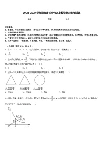 2023-2024学年湖南省长沙市九上数学期末统考试题含答案